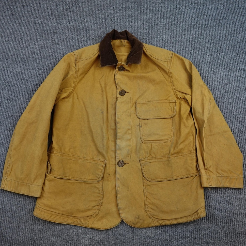 Vintage Fieldmaster Jacket Mens 40 Brown Canvas Hunting Workwear Sears Parka